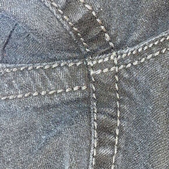 Rebel & Soul Embellished Skinny Jean Glitzy Wings Black Stretch Denim women's 10 - Picture 11 of 16